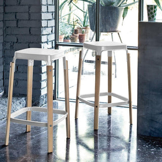 Magis Steelwood Stool h. 78 cm. - Buy now on ShopDecor - Discover the best products by MAGIS design