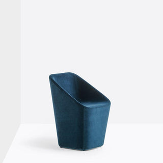 Pedrali Log 365 padded armchair in velvet - Buy now on ShopDecor - Discover the best products by PEDRALI design