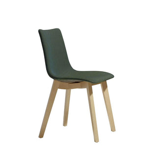 Scab Natural Zebra Pop chair natural beech legs - jade green fabric seat - Buy now on ShopDecor - Discover the best products by SCAB design