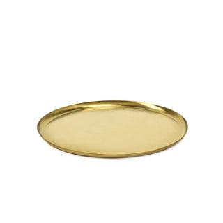 Serax Table Accessories plate L brushed steel gold Pvd - Buy now on ShopDecor - Discover the best products by SERAX design