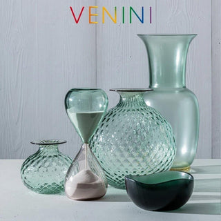 Venini Clessidra 420.06 hourglass rio green-cipria pink h. 25 cm. - Buy now on ShopDecor - Discover the best products by VENINI design